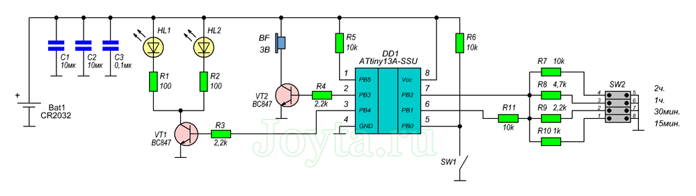 Схемы на attiny13 своими руками