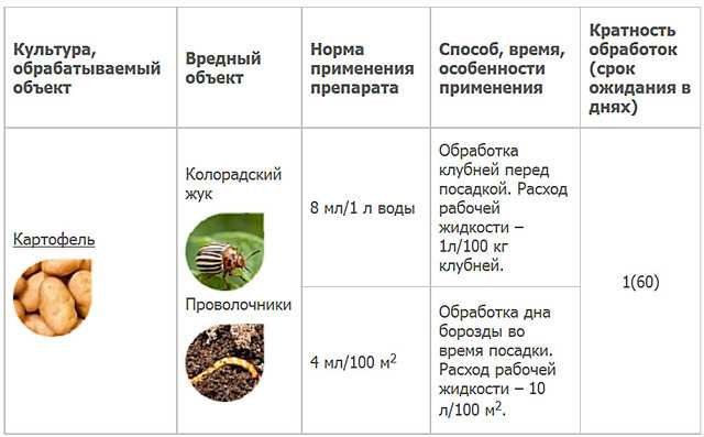 От колорадского жука после посадки