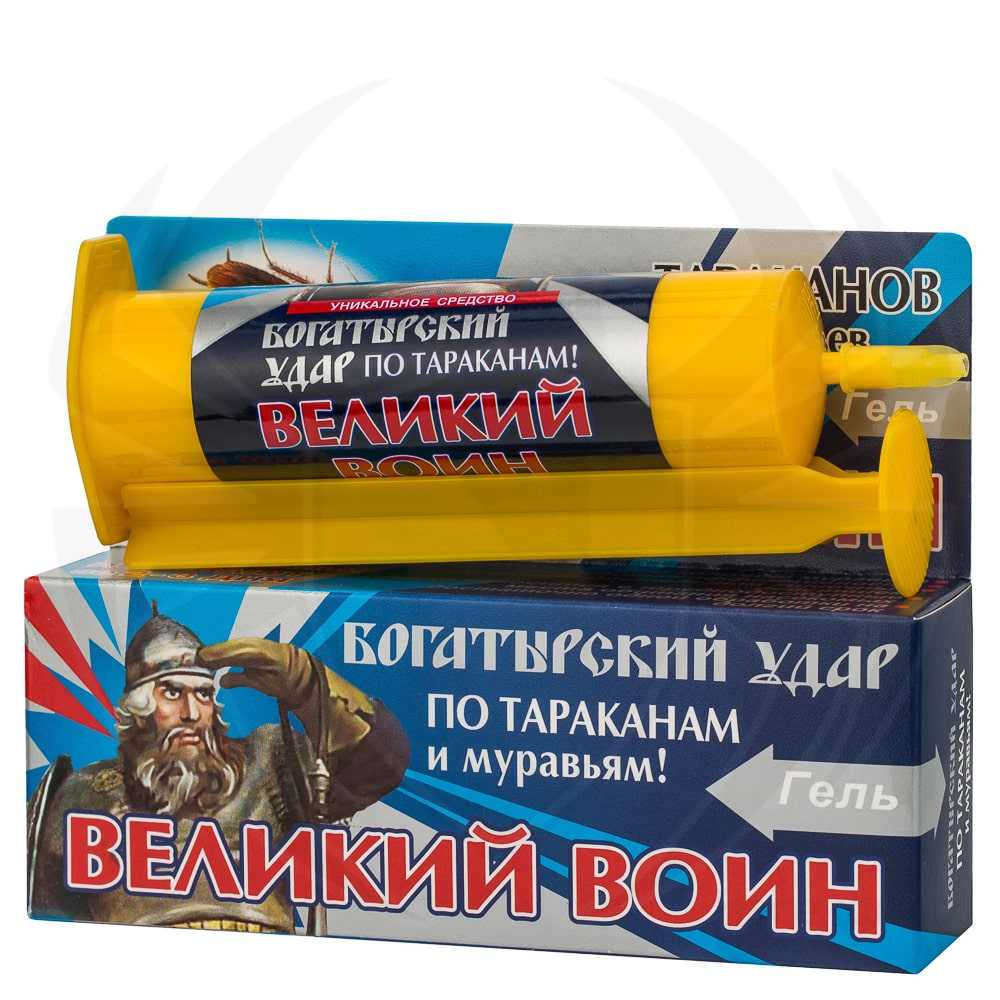 Великий воин — гель от тараканов — применение в квартирах